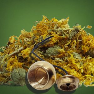 Mermet brass pendulum with open witness chamber.