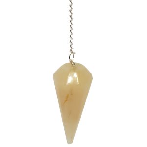 Golden "Healer" Quartz Crystal Pendulum.