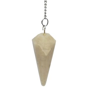 Moonstone Cream Crystal Pendulum.