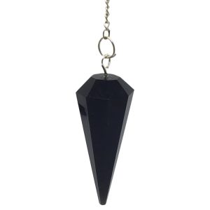 Obsidian Black Crystal Pendulum.