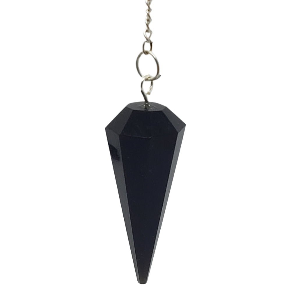 Obsidian Black Crystal Pendulum.