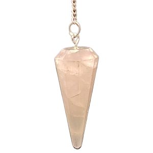 Rose Quartz Crystal Pendulum.