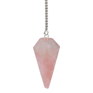 Rose Quartz Premium Crystal Pendulum.