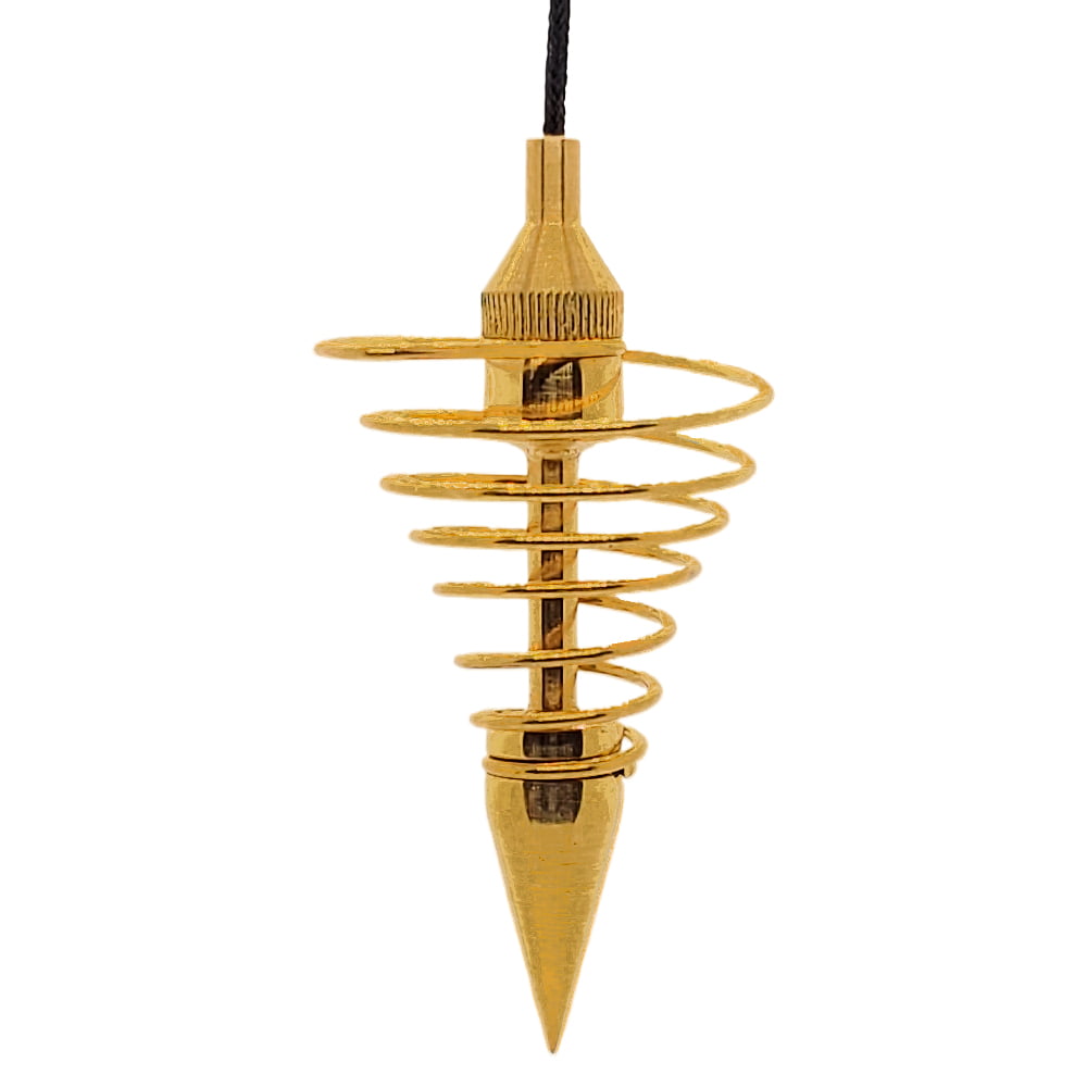 Spiral Left-Turn Brass Pendulum.