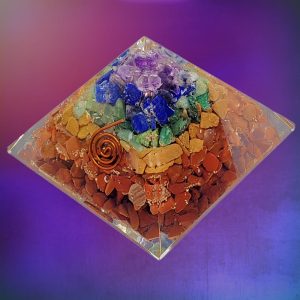 Orgone Chakra Layered Pyramid.