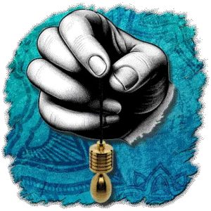 Hand Holding Pendulum.
