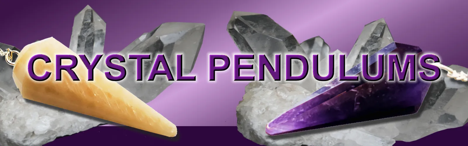 Category Banner - Crystal Pendulums