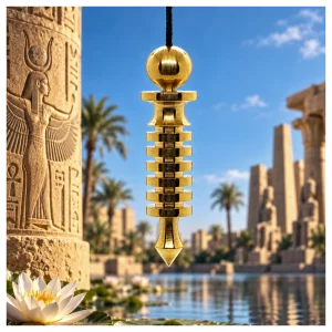 Isis pendulum Isis pendulum with Egyptian background.